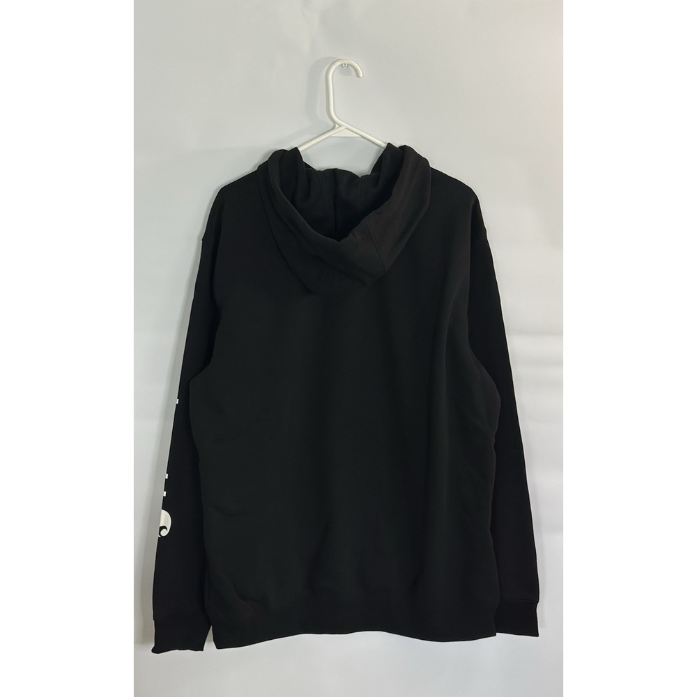 Carhartt K288 Black Hoodie Loose Fit Midweight Logo Sleeve Pullover Size L NWT - Picture 2 of 11